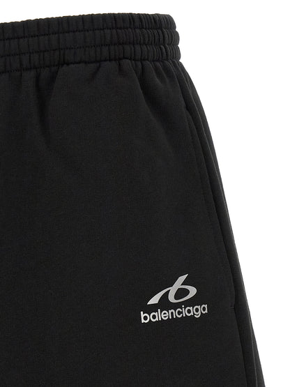 Balenciaga Black Cotton Bermuda Shorts
