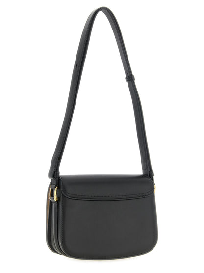 Ami Paris Black Cowhide Crossbody Bag