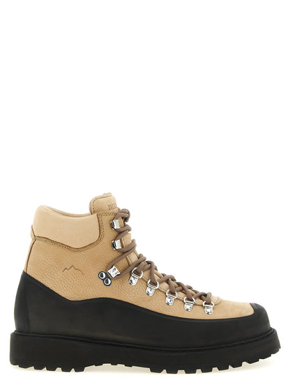 Diemme Beige Cowhide Ankle Boots