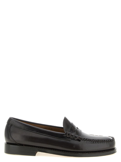 G.H. BASS Brown Cowhide Slip-On Loafers