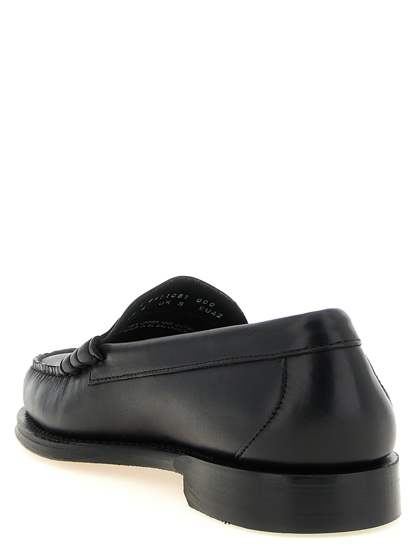 G.H. BASS Black Cowhide Slip-On Loafers