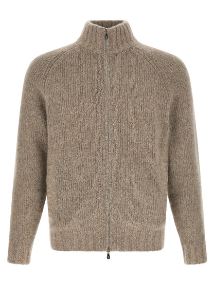 Brunello Cucinelli Beige Cashmere Cardigan