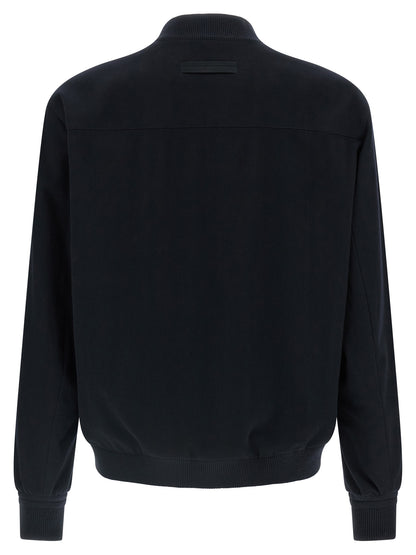 ZEGNA Blue Cashmere Bomber