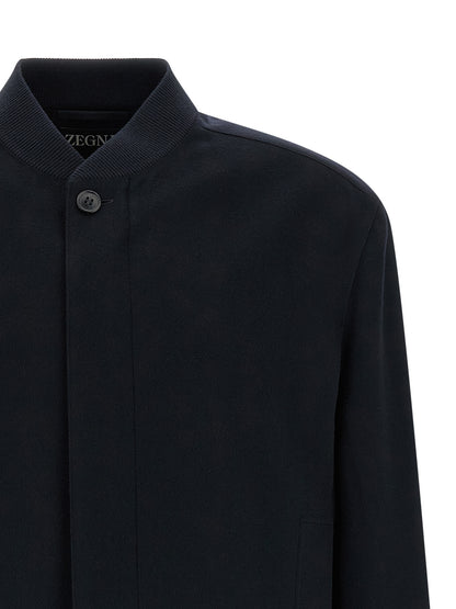 ZEGNA Blue Cashmere Bomber