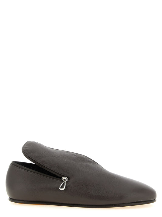This Flat Loafer Slip-On Shoes by Kiko Kostadinov for women in nappa leather & rubber black & silver features an exquisite silhouette from the Women's Nappa Leather & Rubber Flat Loafer Slip-On Shoes collection, defined by a sophisticated flat and elegant .