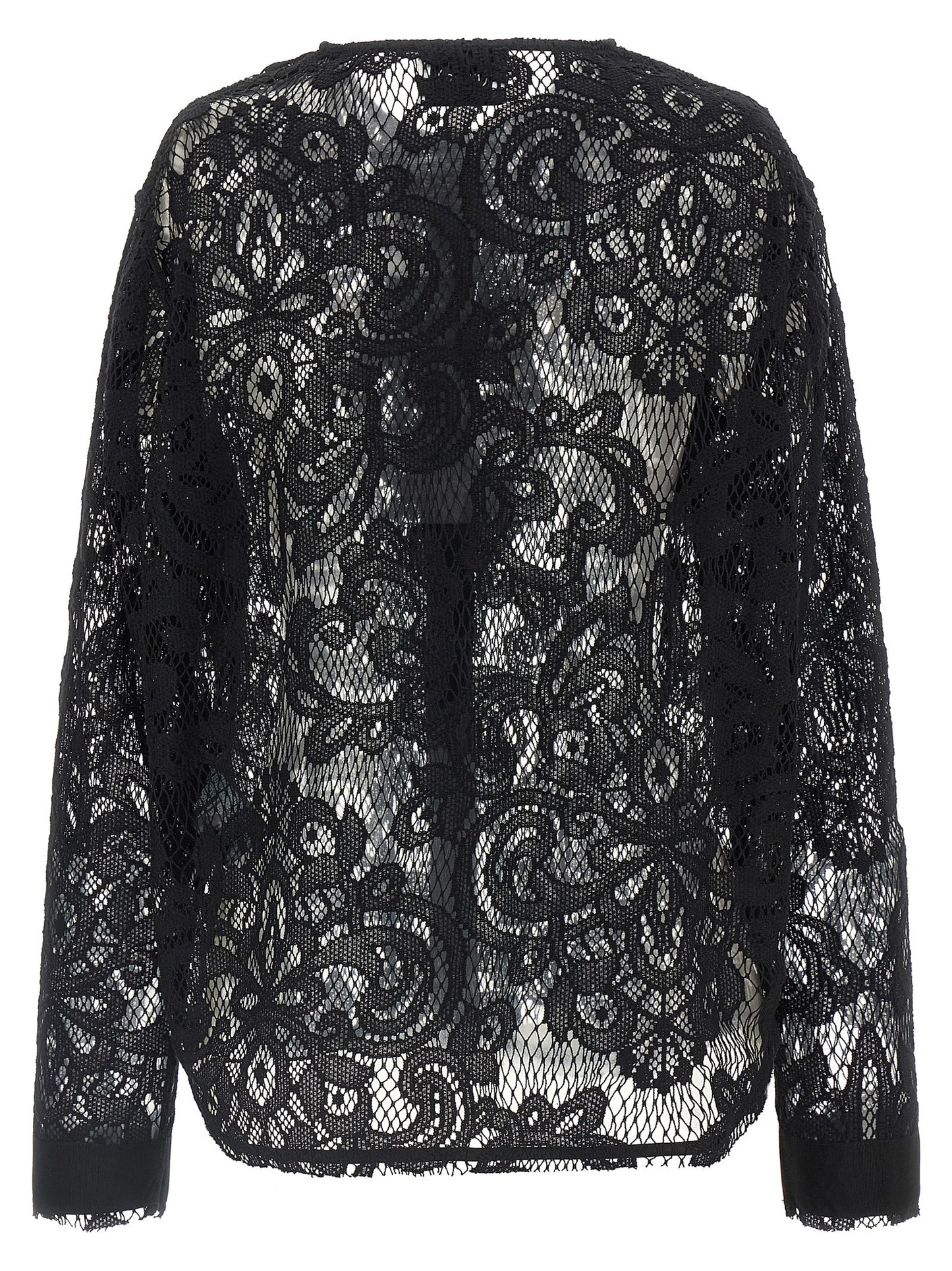 NUDE Black Cotton Blouse