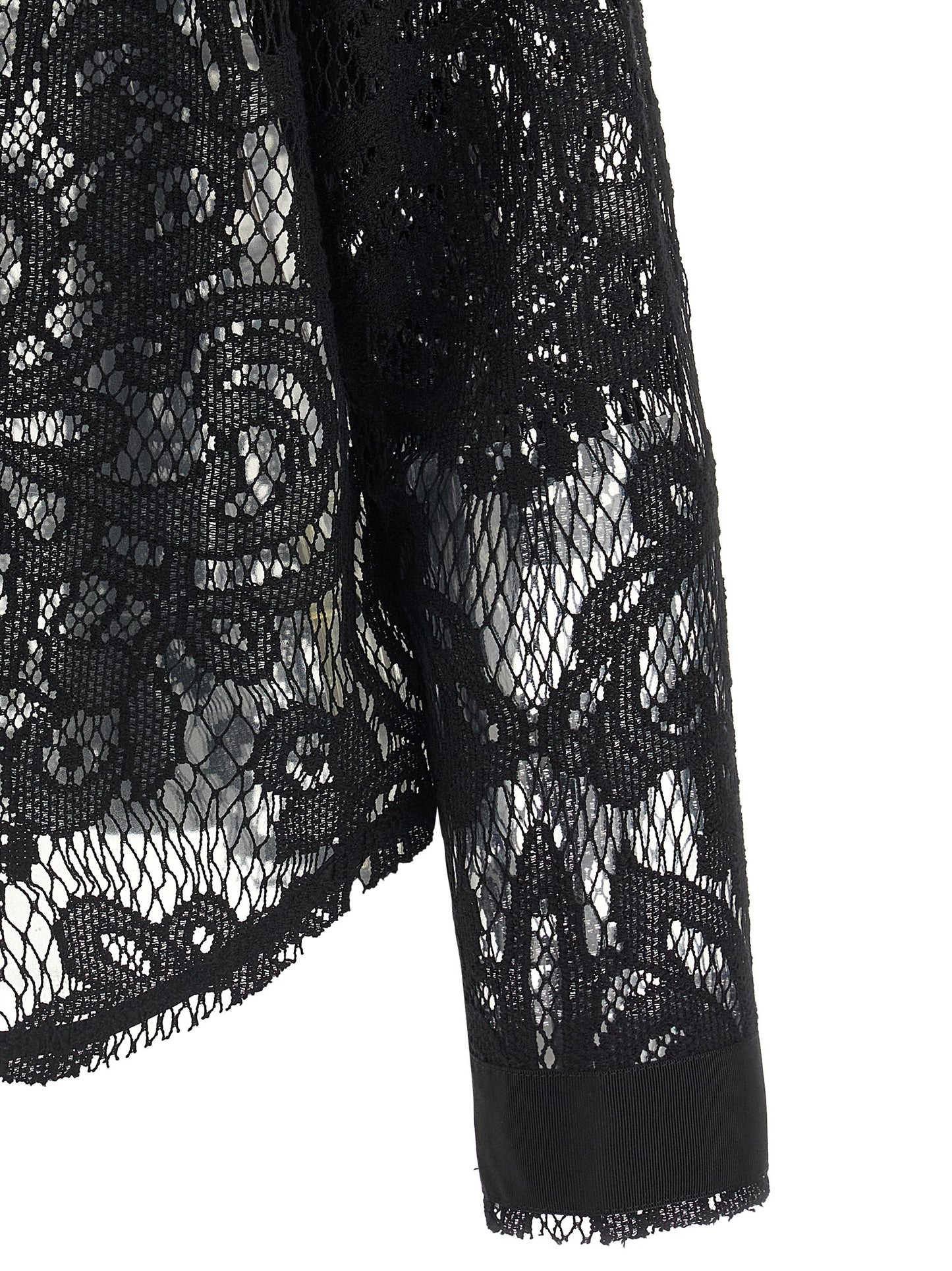 NUDE Black Cotton Blouse