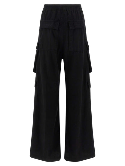 DRKSHDW Black Cotton Cargo Pants