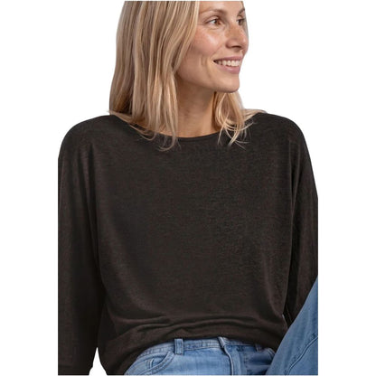 Street One Brown Viscose Long Sleeve T-Shirt