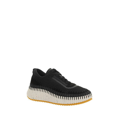Chloé Black Nylon Athletic Sneakers