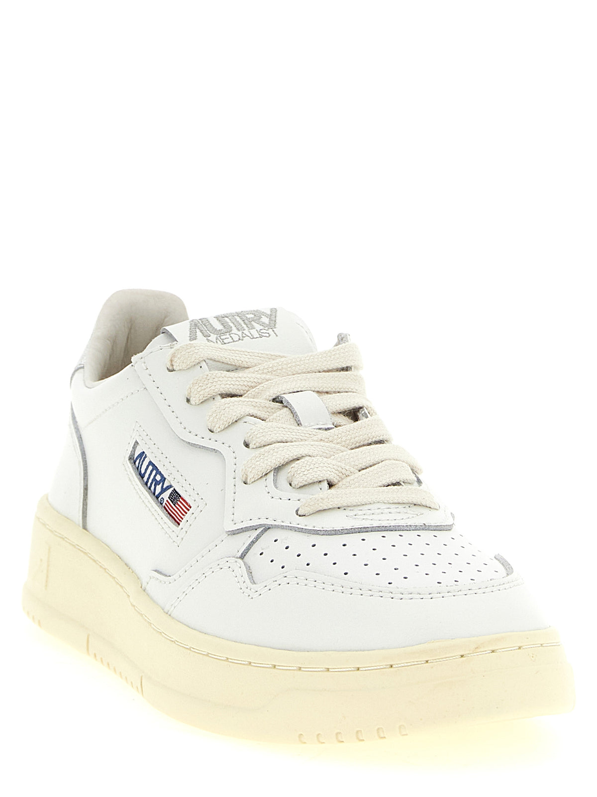 Sneakers by Autry for women in cowhide leather silver features an timeless silhouette from the Women's Low Top Cowhide Leather Sneakers collection, showcasing a signature low-top style with an timeless finish.