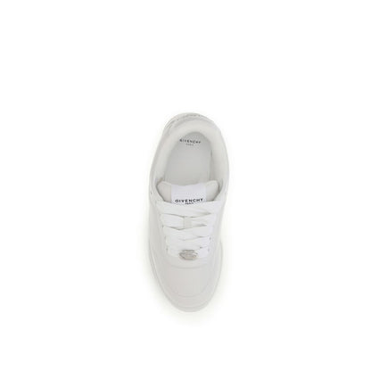 Givenchy Men's Fashion Bos Taurus Calf Nappa Leather Sneakers - White Signature
