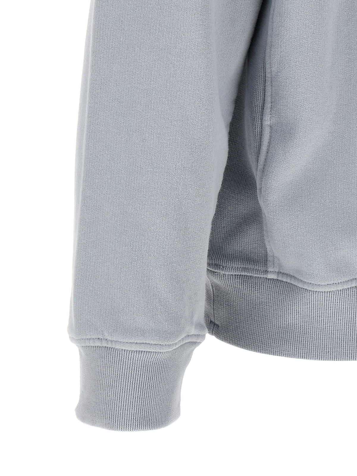 Sweatshirt by Stone Island for men in stretch cotton gray showcases a slouchy chic silhouette, artfully detailed with a slouchy chic and for a slouchy chic finish.