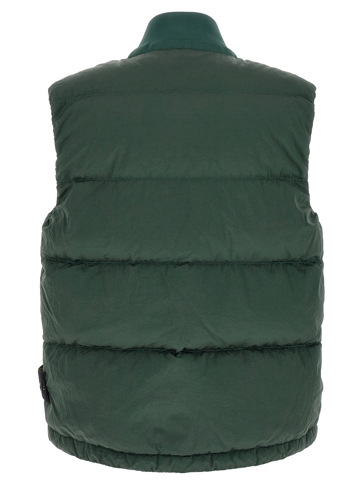Vest by Stone Island for men in nylon bicolour & green features a chic silhouette, expertly detailed with a refined and premium thermal & pockets for a truly chic look.