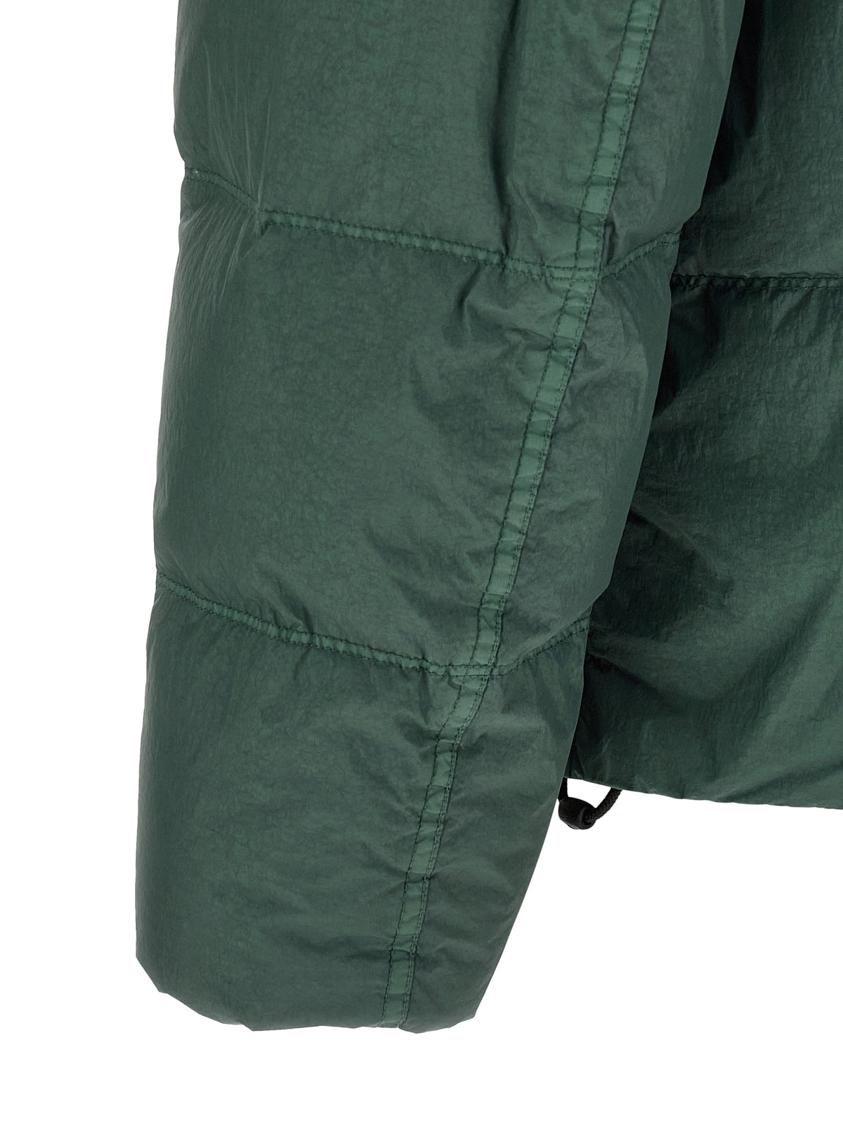 Puffer Jacket by Stone Island for men in nylon bicolour & green features a city-ready silhouette, detailed with thermal, lightweight, pockets & insulated and a city-ready .