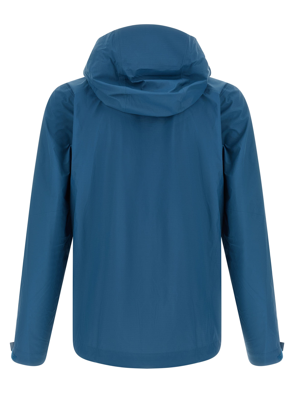 Hooded Windbreaker Jacket by PATAGONIA for men in nylon blue showcases a modern silhouette, integrating water-resistant, hooded & windproof and a modern hooded neckline for a sophisticated finish.