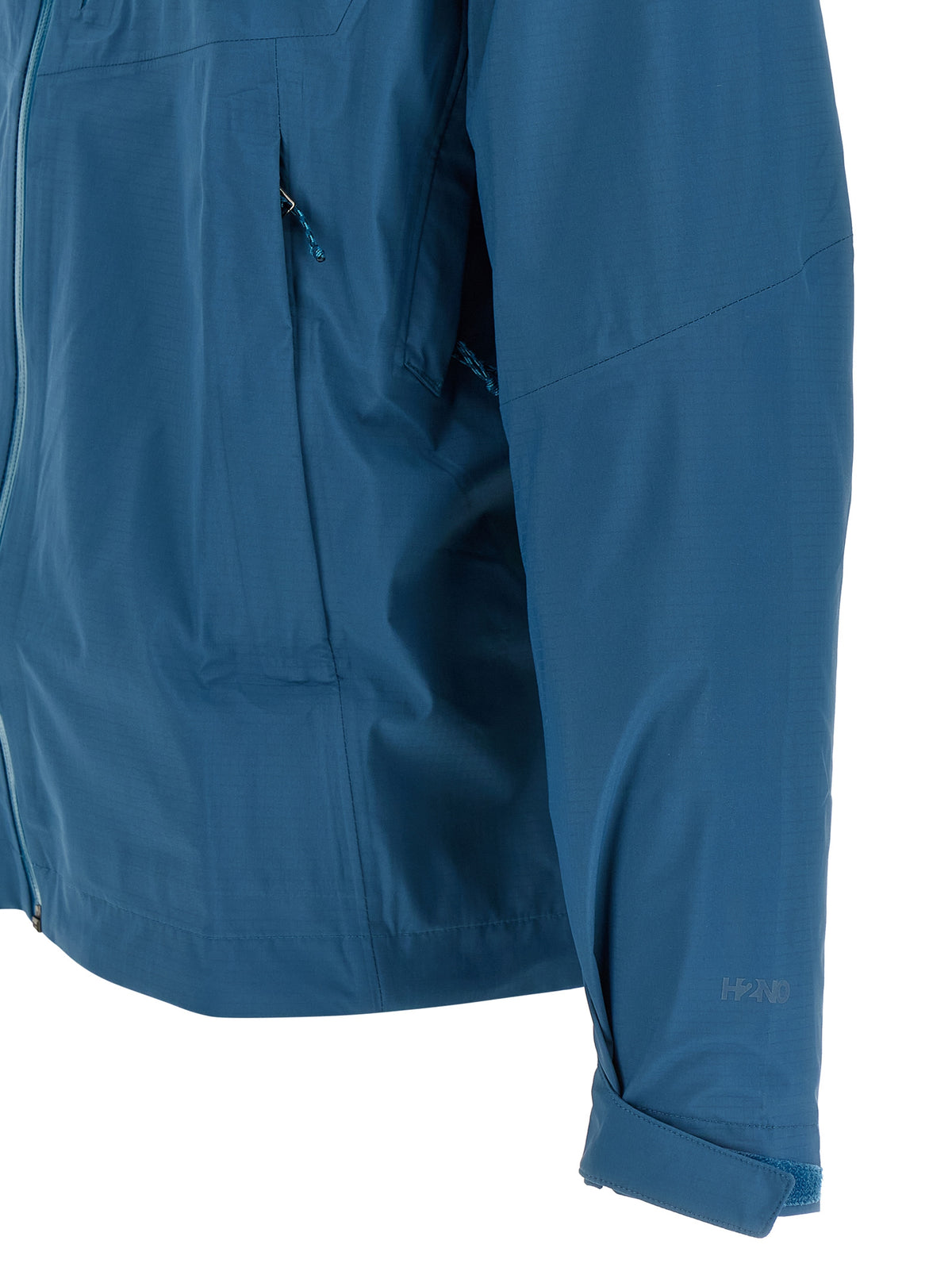 Hooded Windbreaker Jacket by PATAGONIA for men in nylon blue features an magnificent silhouette, showcasing the sophisticated hooded neckline and functional water-resistant, hooded & windproof for a premium, magnificent look.
