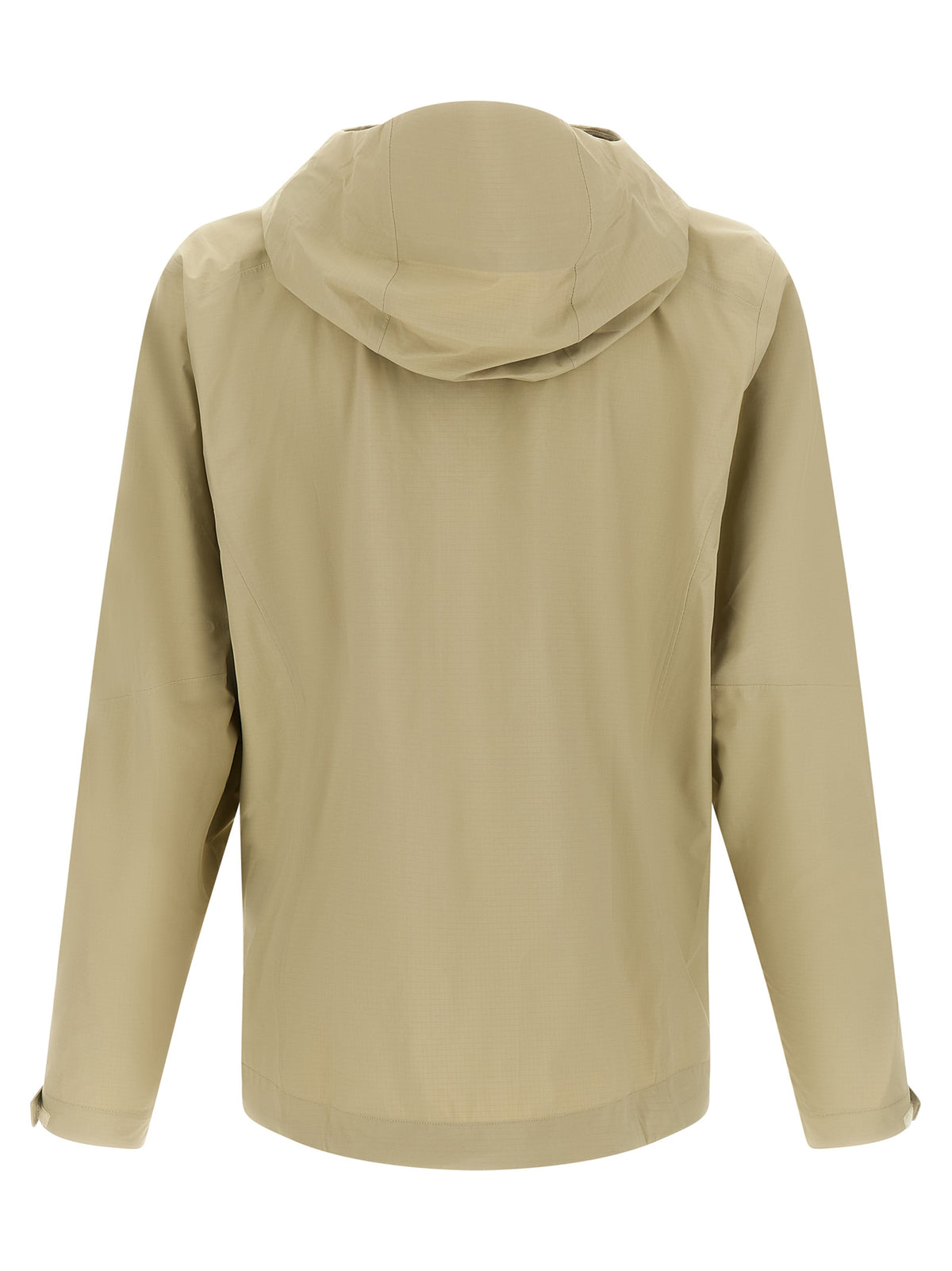Hooded Windbreaker Jacket by PATAGONIA for men in nylon beige features an magnificent silhouette, showcasing the sophisticated hooded neckline and functional water-resistant, pockets, hooded & windproof for a premium, magnificent look.