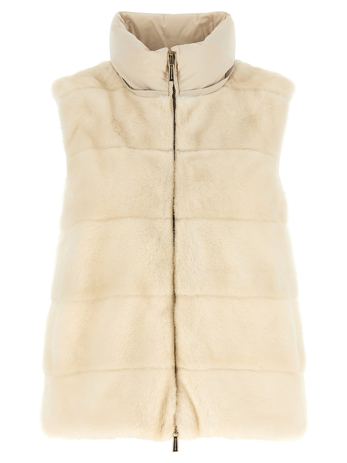 Hooded Jacket by MooRER for women in cashmere wool white features a smart silhouette, perfectly accentuated by its unique hooded neckline and functional hooded, insulated & windproof for a smart finish.