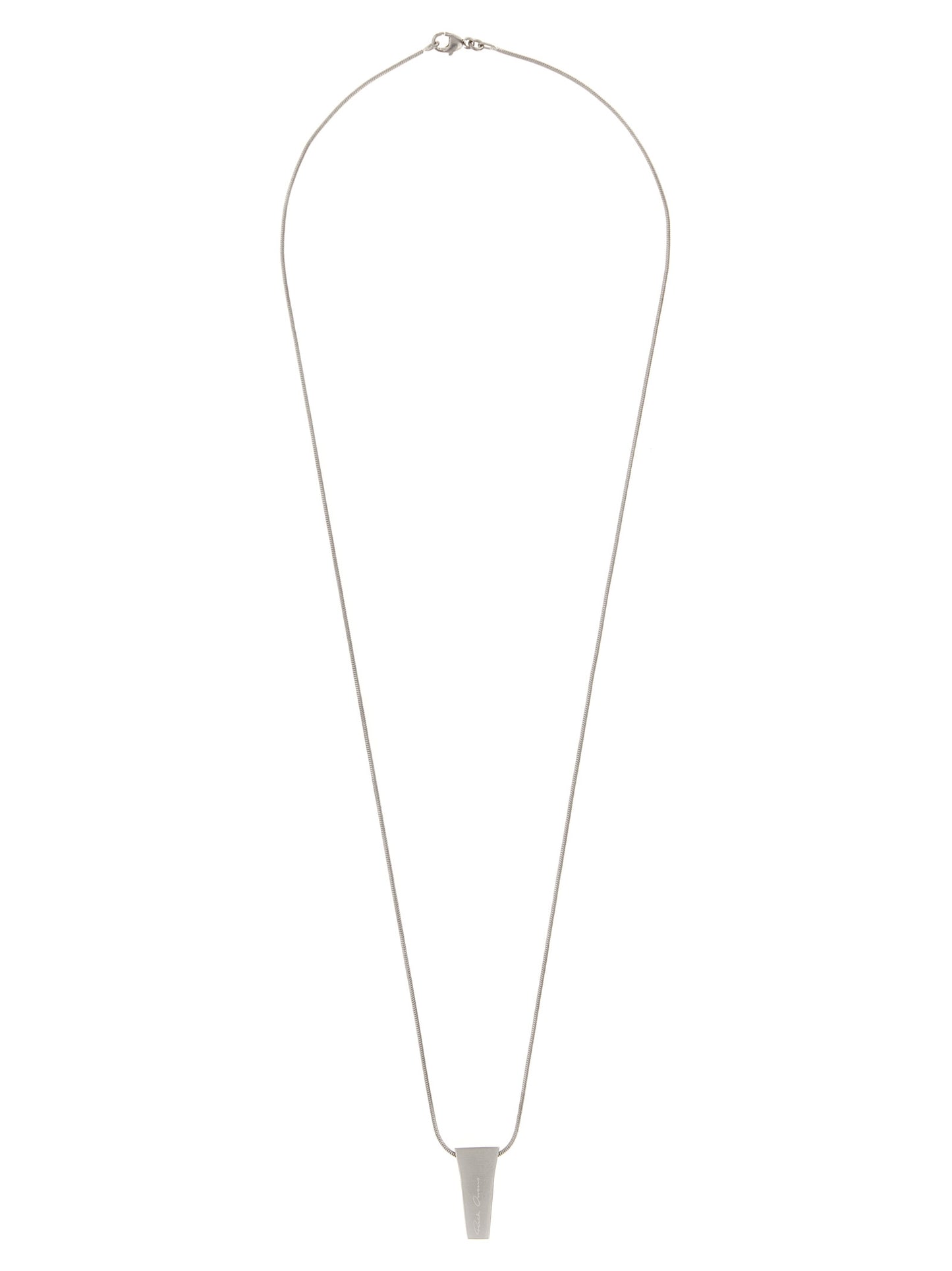 Rick Owens Silver Brass Necklace