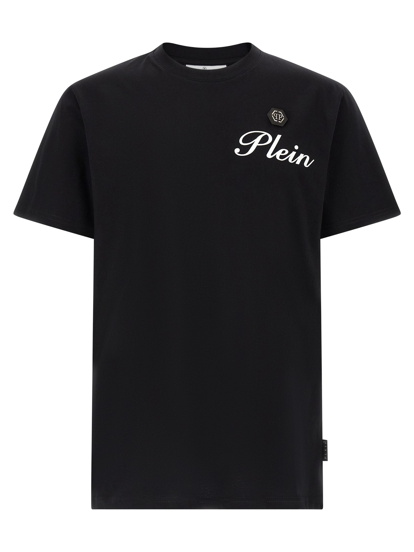 Philipp Plein Black Cotton T-Shirt