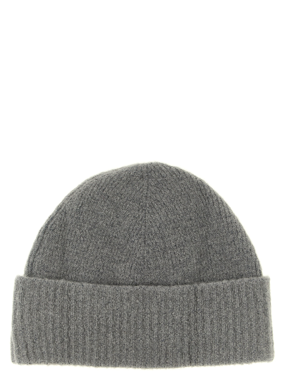 Beanie Hat by Ami Paris for unisex in polyamide leather & alpaca wool gray presents a urban-chic silhouette, showcasing the urban-chic craftsmanship of this Polyamide Leather & Alpaca Wool Beanie Hat.