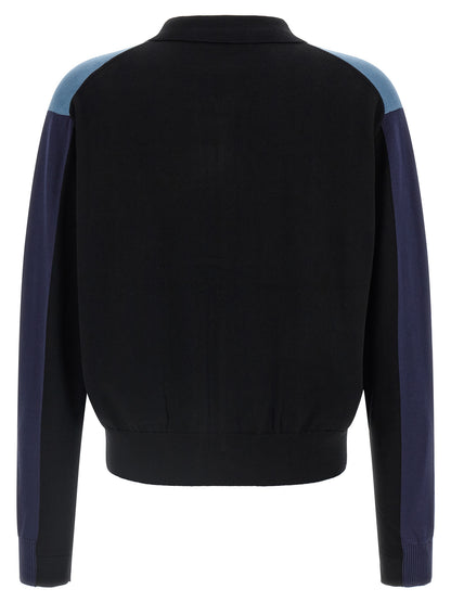 Kiko Kostadinov Blue Cotton Cardigan