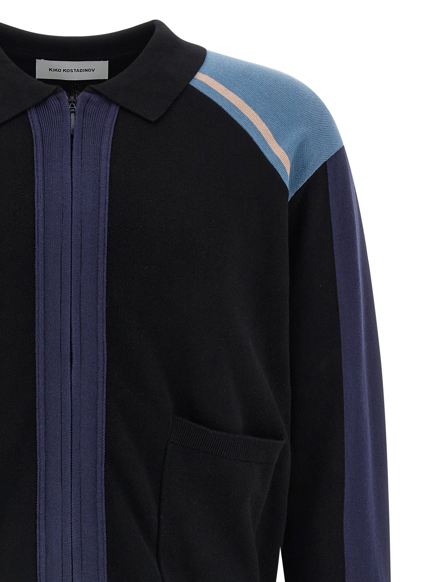 Kiko Kostadinov Blue Cotton Cardigan