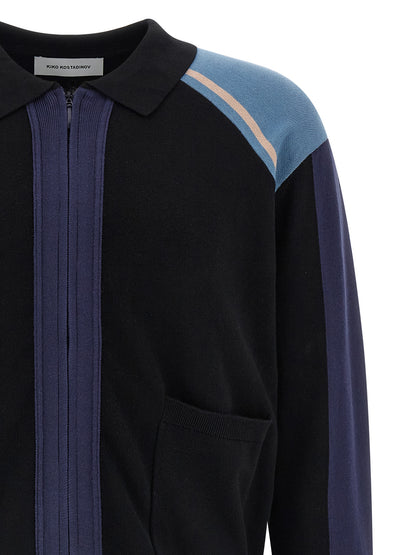 Kiko Kostadinov Blue Cotton Cardigan