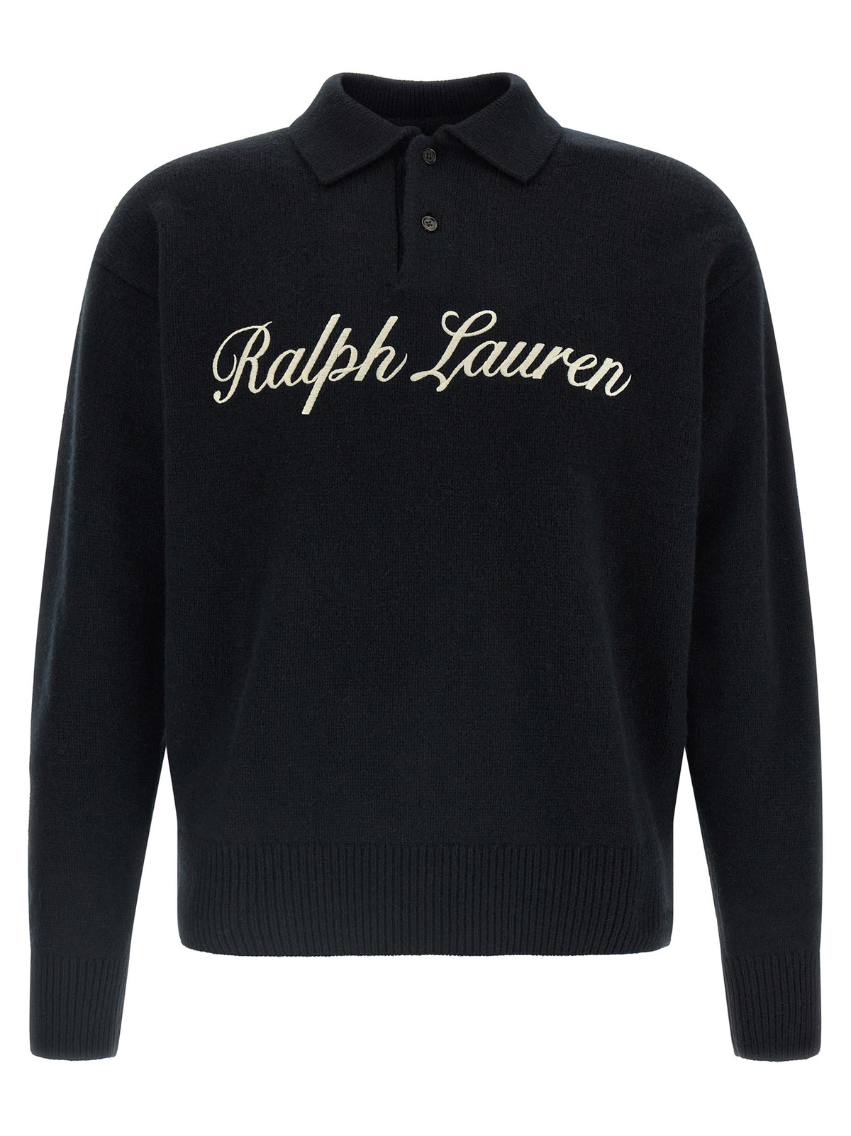 Polo Ralph Lauren Men's Relaxed Fit Alpaca Wool Polo Shirt - Black