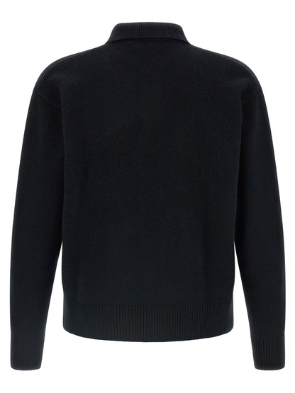 Polo Ralph Lauren Men's Relaxed Fit Alpaca Wool Polo Shirt - Black