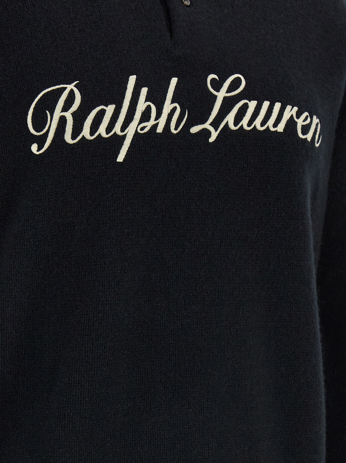 Polo Ralph Lauren Men's Relaxed Fit Alpaca Wool Polo Shirt - Black