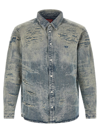 Diesel Blue Cotton Blouse