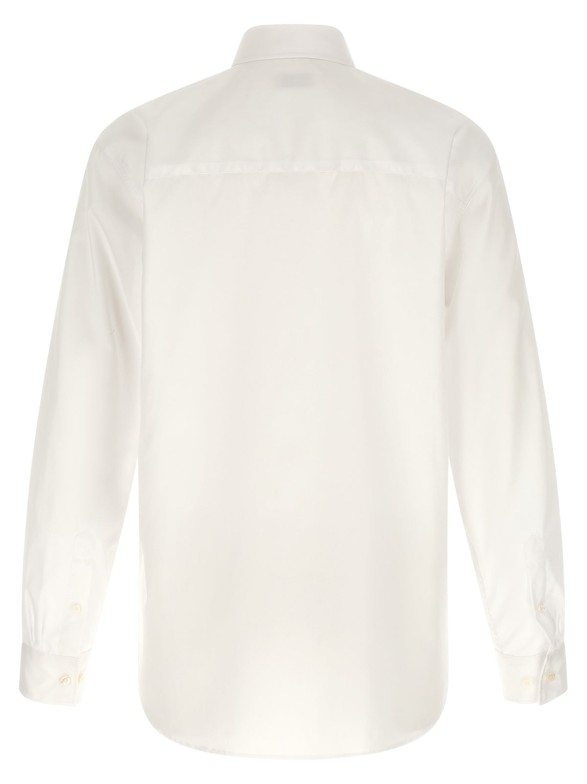 Shirt by Dries Van Noten for men in cotton white presents a discerning silhouette, showcasing a sophisticated and for a truly discerning finish.