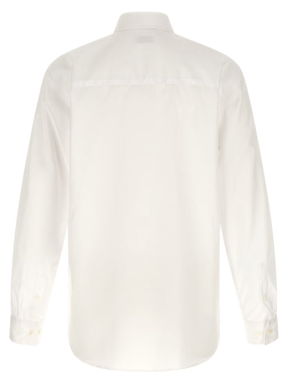 Shirt by Dries Van Noten for men in cotton white presents a discerning silhouette, showcasing a sophisticated and for a truly discerning finish.