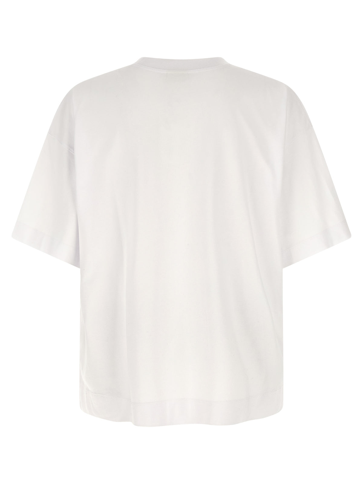 T-Shirt by Dries Van Noten for men in cotton white features an on trend silhouette, perfectly showcasing a on trend and crew neckline for an elevated aesthetic.