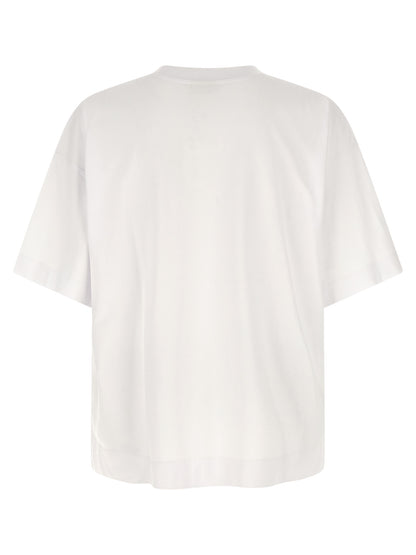 T-Shirt by Dries Van Noten for men in cotton white features an on trend silhouette, perfectly showcasing a on trend and crew neckline for an elevated aesthetic.