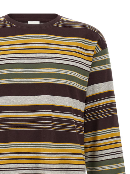 T-Shirt by Dries Van Noten for men in cotton multicolor, patterned & striped features a plush silhouette, showcasing a sophisticated and for a truly plush finish.