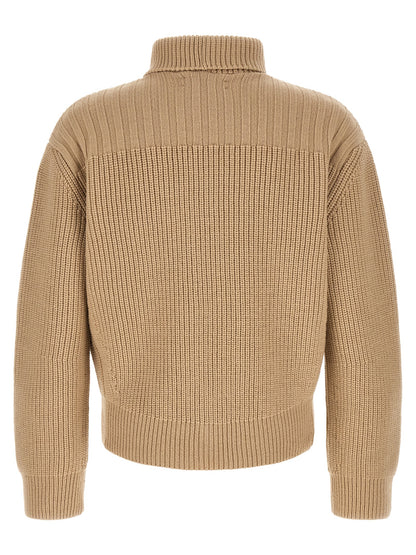 Dries Van Noten Men's Relaxed Fit Wool Cardigan - Beige Horn