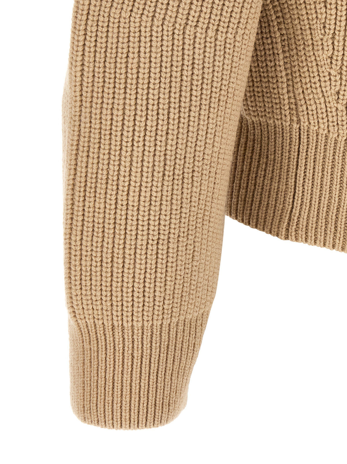 Dries Van Noten Men's Relaxed Fit Wool Cardigan - Beige Horn