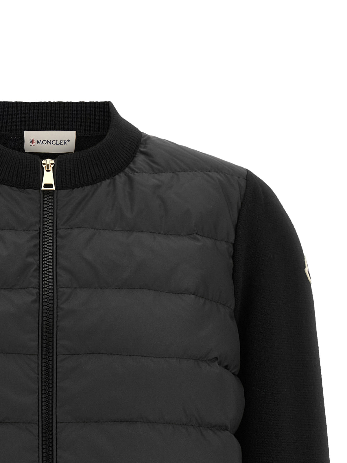 Moncler Women's Virgin Wool & Polyester Cardigan - Black