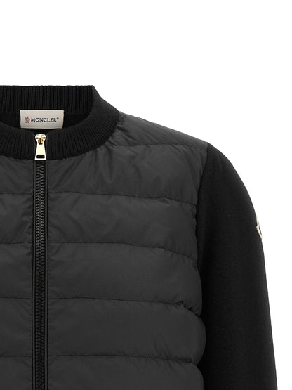Moncler Women's Virgin Wool & Polyester Cardigan - Black