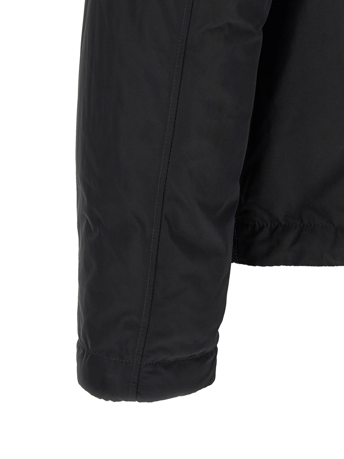 Jacket by Stone Island for men in polyamide & polyester black & signature presents a authentic silhouette, artfully detailed with a authentic and functional thermal & pockets for a premium authentic finish.