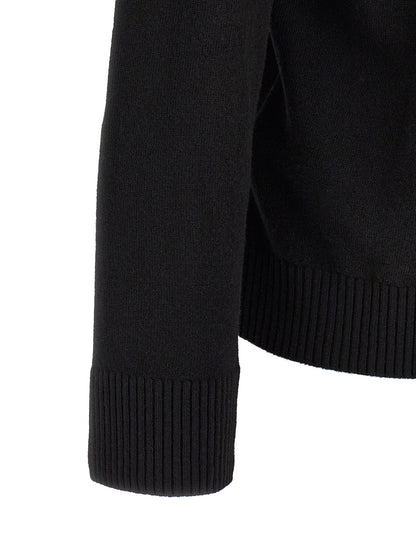 Stone Island Black Virgin Wool Polo Shirt