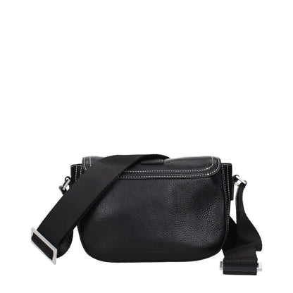 Karl Lagerfeld Black Leather Crossbody Bag