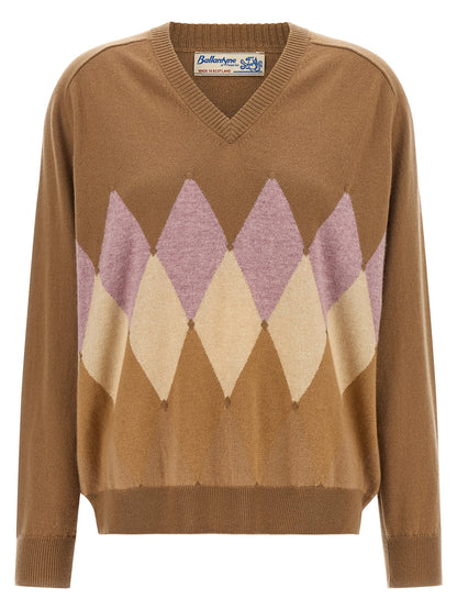 Ballantyne Brown Cashmere Cardigan