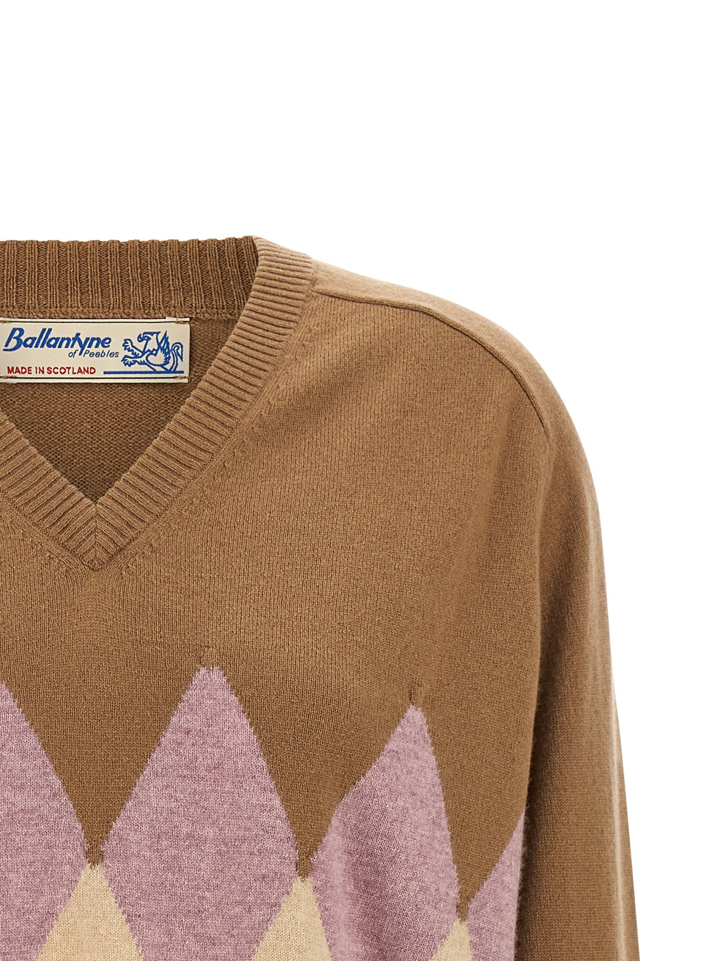 Ballantyne Brown Cashmere Cardigan