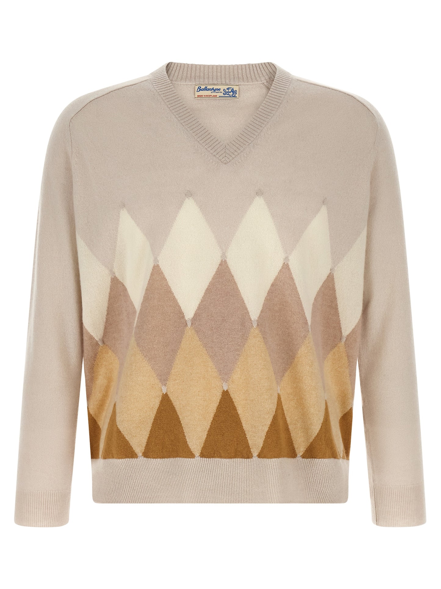 Ballantyne Beige Cashmere Cardigan