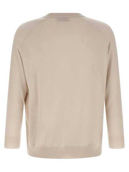 Ballantyne Beige Cashmere Cardigan
