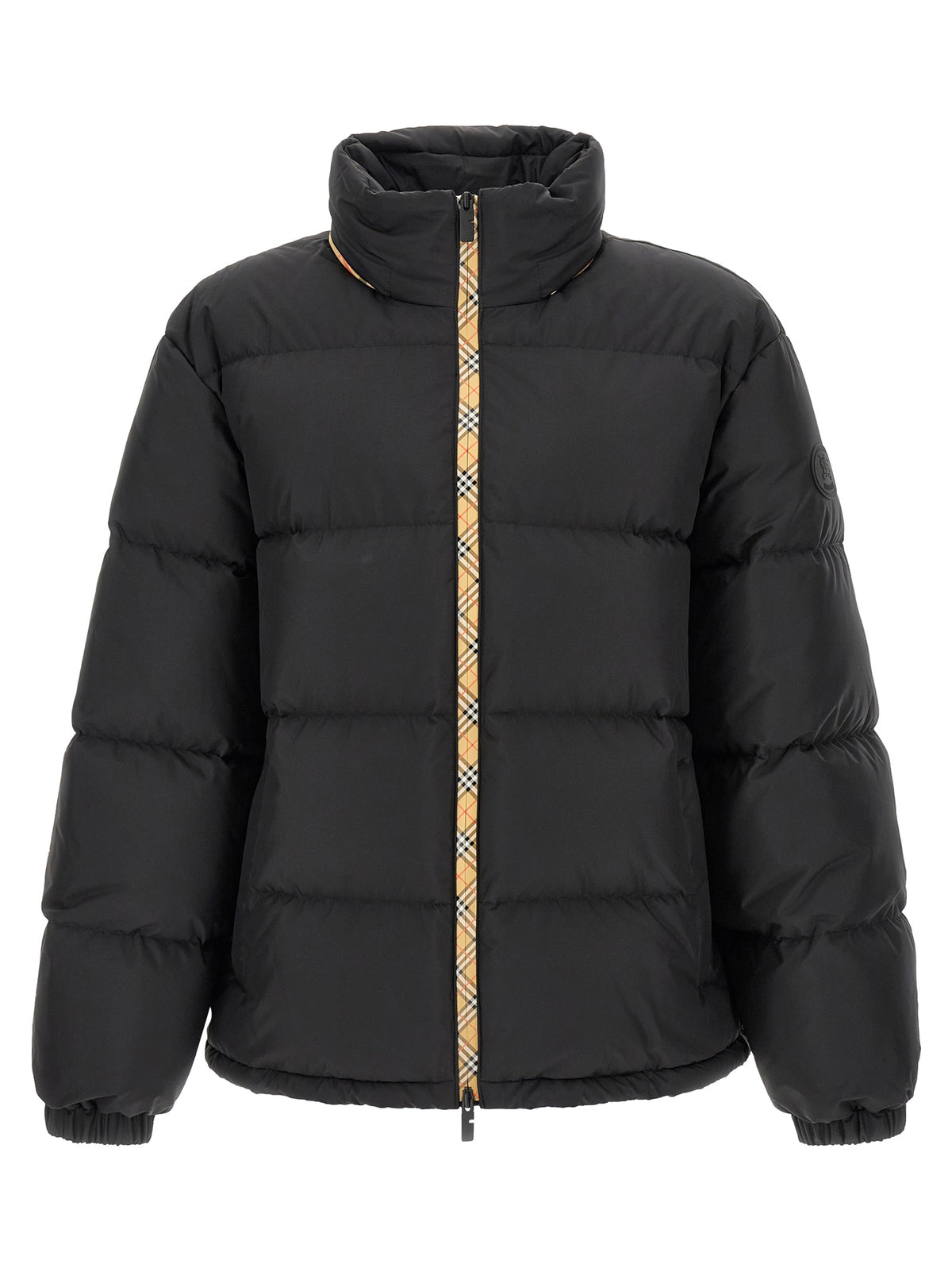 This Hooded Parka by Burberry for men in plush polyester & goose down black presents a utilitarian silhouette, meticulously detailed with hooded & insulated and a utilitarian hooded neckline for a sophisticated, weather-ready look.